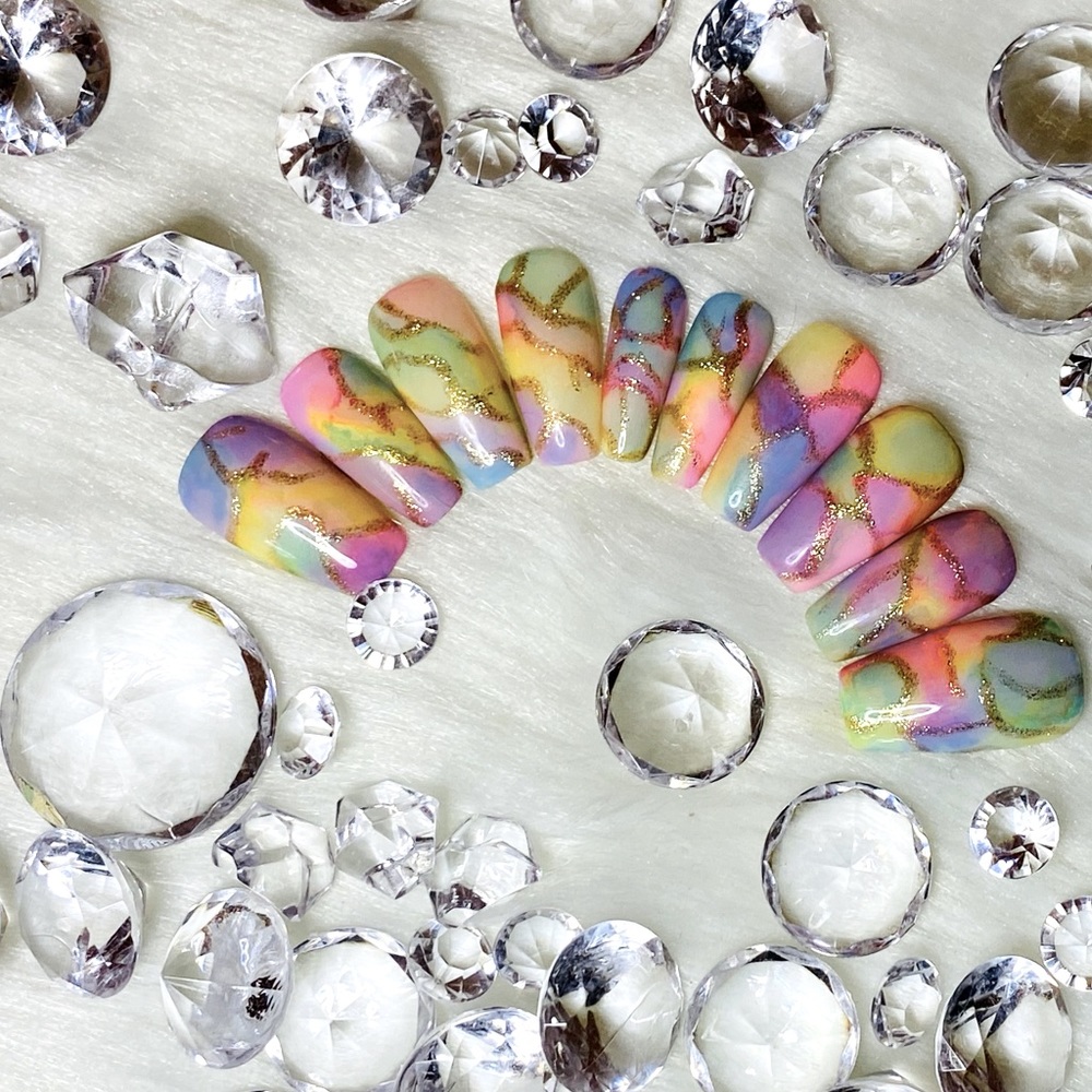 Cotton Candy||Press-on Nail Set